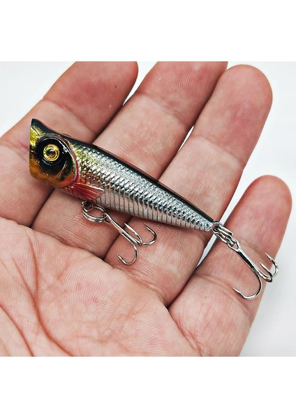1 Adet Tarzı Gösterildiği Gibi Poetryyı Mini Popper Sert Cazibesi Topwater Popper Balık Yemi G Plastik Jerkbait Yapay Wobblers Swimbait Olta Takımı (Yurt Dışından) indirimleri