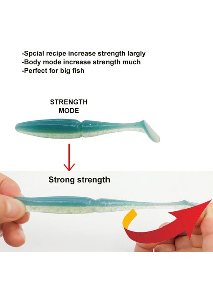 CA166 Stili 155MM 3 Adet Esfıshıng Kolay Parlatıcı Shad Li Lures Pesca Balıkçılık Yumuşak Lures Silikon Yem Wobblers Leurre Souple (Yurt Dışından) indirimleri