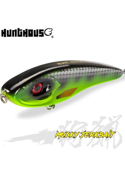 No.12 Tarzı 115MM 32G Hunthouse Jerkbait Balıkçılık Lures Yüksek Ses Kalem Yemler Pike Cazibesi Yavaş Batan Yapay Wobblers Pesca Leurre Levrek LW129 (Yurt Dışından)