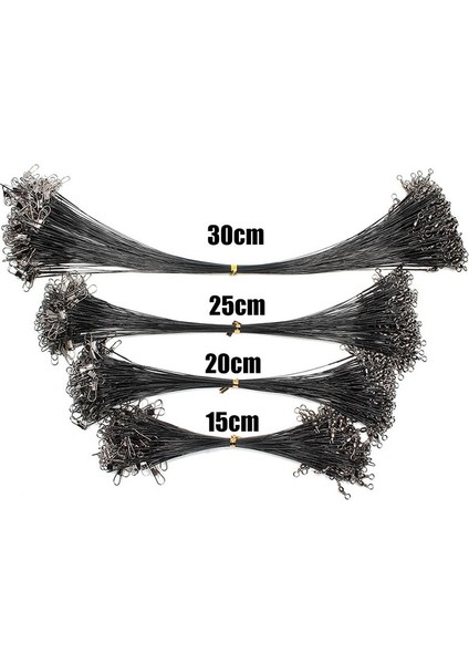 Yeşil 15CM Tarzı Anti Bite Çelik Olta Çelik Tel Lideri, Döner Balıkçılık Aksesuarlı Kurşun Çekirdek Tasma Olta Teli 15CM-40CM (Yurt Dışından) modelleri
