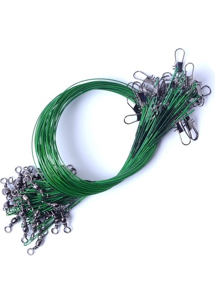 Yeşil 15CM Tarzı Anti Bite Çelik Olta Çelik Tel Lideri, Döner Balıkçılık Aksesuarlı Kurşun Çekirdek Tasma Olta Teli 15CM-40CM (Yurt Dışından) fırsatları