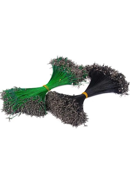 Yeşil 15CM Tarzı Anti Bite Çelik Olta Çelik Tel Lideri, Döner Balıkçılık Aksesuarlı Kurşun Çekirdek Tasma Olta Teli 15CM-40CM (Yurt Dışından) indirimleri