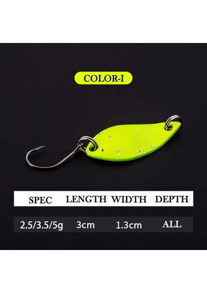 Renk-I Tarzı 2.5g X-Fin 3cm 2.5g.5gg Olta Takımı Metal Kaşık Cazibesi Keskin Kanca Sert Pullar Cazibesi Yem Tatlı Su Tuzlu Su Kaşığı (Yurt Dışından)