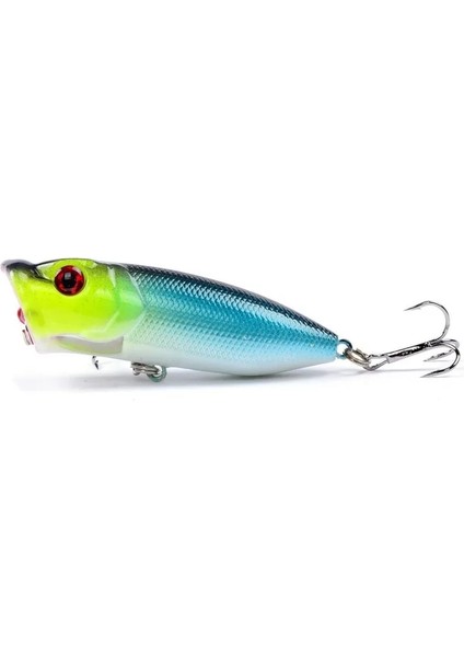 No.9 Tarzı Sıcak Balıkçılık Lures 6.5cmg Topwater Popper Yem 6 Renk Sert Yem Yapay Wobblers 6 # Kanca ile Plastik Olta Takımı (Yurt Dışından)