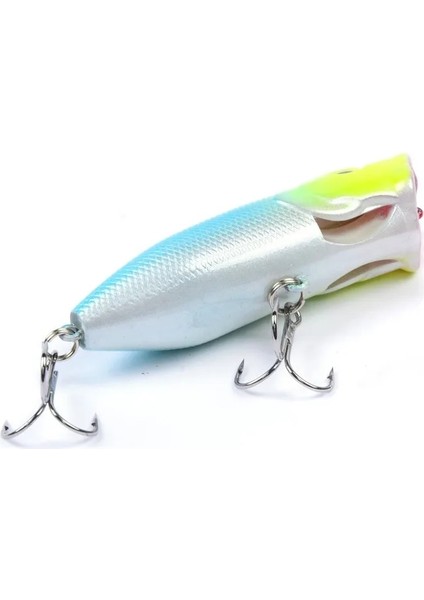 No.9 Tarzı Sıcak Balıkçılık Lures 6.5cmg Topwater Popper Yem 6 Renk Sert Yem Yapay Wobblers 6 # Kanca ile Plastik Olta Takımı (Yurt Dışından)