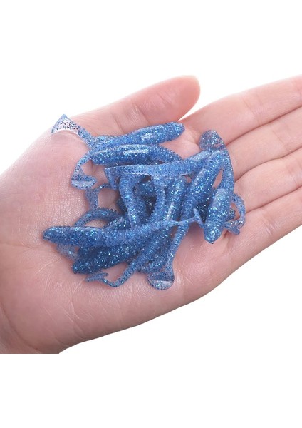 E Stili Lot Worms Yumuşak Yem Jig Wobblers Balıkçılık Cazibesi 5cm 1g Tuz Kokusu Silikon Yapay Yemler Kuyruk Yüzmek Bas Sazan Pesca Mücadelesi (Yurt Dışından)