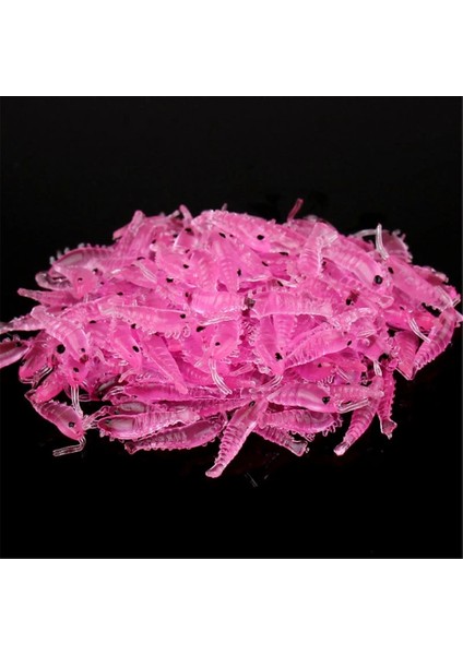 Pembe Tarzı Oft Silikon Karides Balıkçılık Yemleri 2.7cm 0.3g Küçük Açık Yeşil Tatlısu Balık Tutma Glow Karides Yemi Sazan Balıkçılık Pesca (Yurt Dışından)