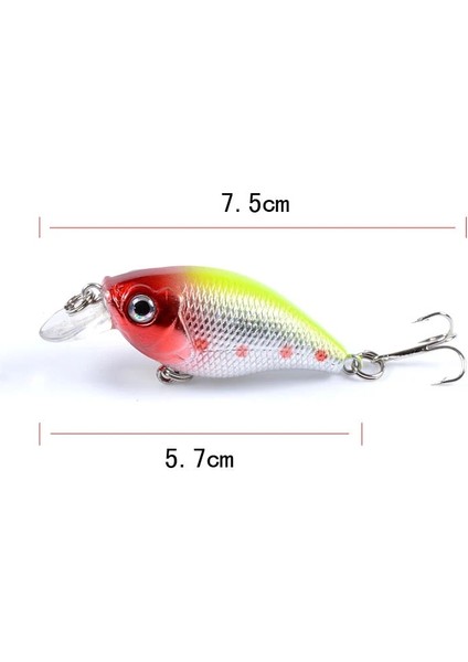 No.6 Tarzı 1 Adet Wobblers Li Crankbait Simülasyon Balıkçılık Cazibesi 5.7 cm 7g Jerkbait Yüzen Sert Yem Bas Sazan Pesca Olta Takımı (Yurt Dışından) modelleri