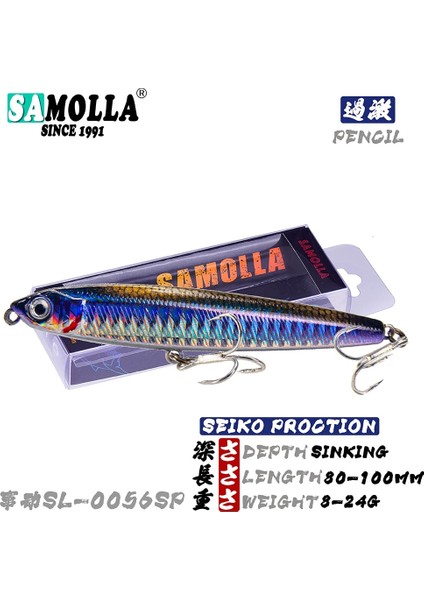 Gümüş Çubuk Stili 80MM 10G Kalem Batan Balıkçılık Cazibesi Ağırlıkları G Bas Olta Takımı Balıkçılık Aksesuarları Tuzlu Su Cazibeleri Balık Yemi Trolling Cazibesi (Yurt Dışından) fiyatları