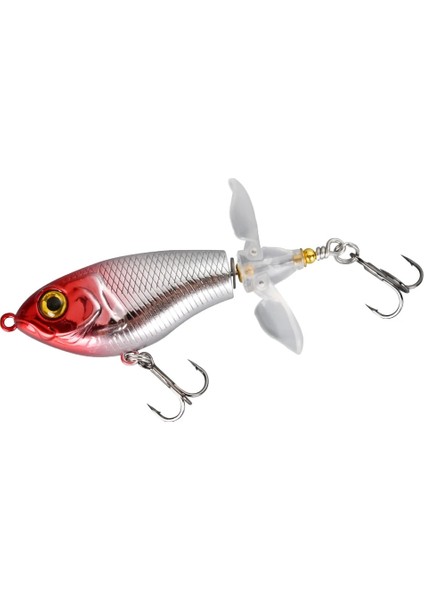 Renk 04 Stili 85MM 14,5g Whopper Popper Balıkçılık Cazibesi Sazan Pike Topwater Yüzer Çift Pervaneli Yumuşak Dönen Kuyruk Sert Yem Bas Swimbait 9g 16G (Yurt Dışından)