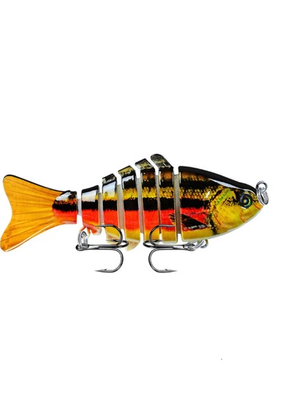 No.18 Tarzı 1 Adet Eklemli Çok Bölümlü Balıkçılık Cazibesi 10CG Wobbler Crankbait Yapay Sert Yem Swimbait Trolling Sazan Olta Takımı (Yurt Dışından)