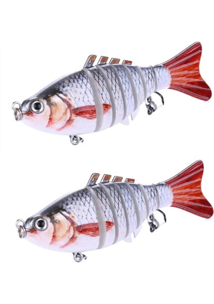 No.18 Tarzı 1 Adet Eklemli Çok Bölümlü Balıkçılık Cazibesi 10CG Wobbler Crankbait Yapay Sert Yem Swimbait Trolling Sazan Olta Takımı (Yurt Dışından) modelleri