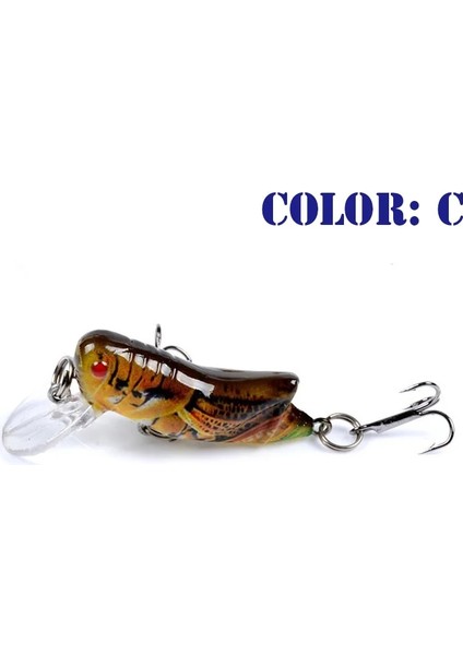 C Stili 1 Adet Böcek Biyonik Balıkçılık Cazibesi G Çekirge Minnow Sert Yemler Kalamar Yapay Swimbaits Bas Sazan Pike Olta Takımı (Yurt Dışından)