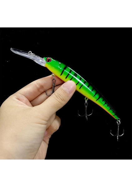 No.2 Tarzı 16CM 20G Derin Dalış Büyük Minnow Wobbler Cazibesi Yapay Sert Yem Crankbait Bas Pike Levrek Olta Takımı (Yurt Dışından)