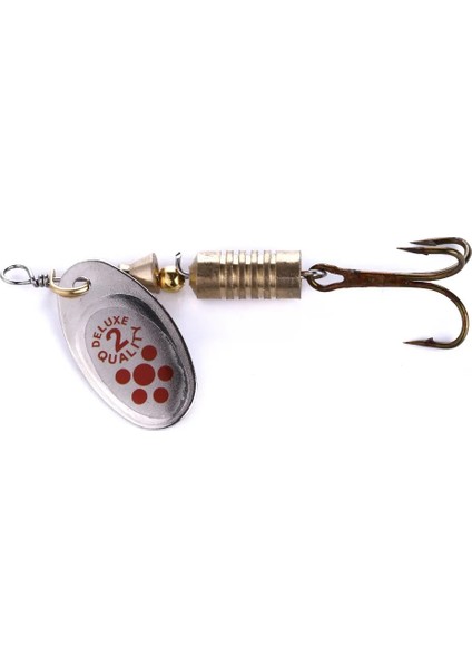 SP063 Stili .7cm.3g Yapay Altın Gümüş Kaşık Cazibesi Metal Er Balıkçılık Lures Pesca Olta Takımı Er Yem 4 # Kanca (Yurt Dışından) fırsatları