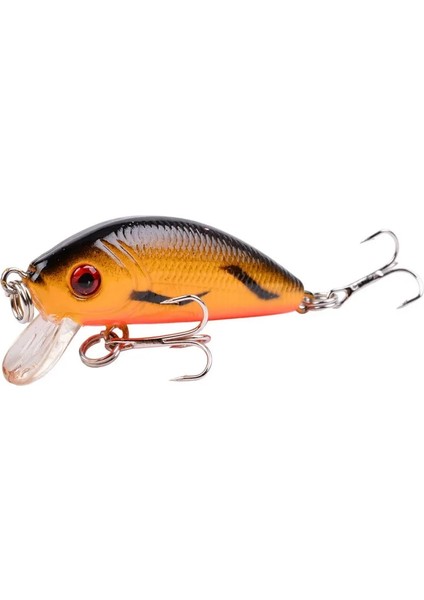 F Stili 50 mm 1 Adet Minnow Balıkçılık Cazibesi G Topwater Sert Yem Wobbler Jig Yem Crankbait Sazan Çizgili Bas Pesca Olta Takımı Swimbait (Yurt Dışından)