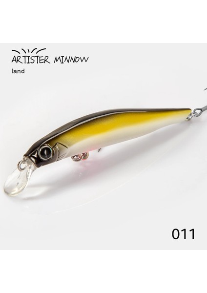 No.11 Stili 80MM 8.5g Hunthouse Sanatçısı Minnow Balıkçılık Cazibesi Sert Yem Batan Minnow Wobbler Swimbait Gg Levrek Için Tuzlu Su Sessizliği (Yurt Dışından)