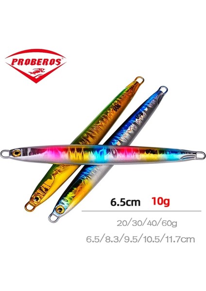 B Tarzı 10G 1 Parça Balıkçılık Glow Jig Kanca Yok 10G 20G 30G 40G 60G 10 Renk Jigbait Cazibesi Kıyı Döküm Tuzakları Metal Yem Yapay Yemler Satış (Yurt Dışından)