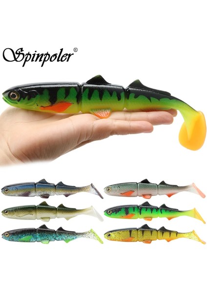 Renk-C Stili 16CM 25G Spinpoler 25GG Shad Eklemli Levrek Pike Balıkçılık Lures Yumuşak Baitfish Yem Batan Swimbait Crankbait Yumuşak Yem Olta Takımı (Yurt Dışından) fiyatları