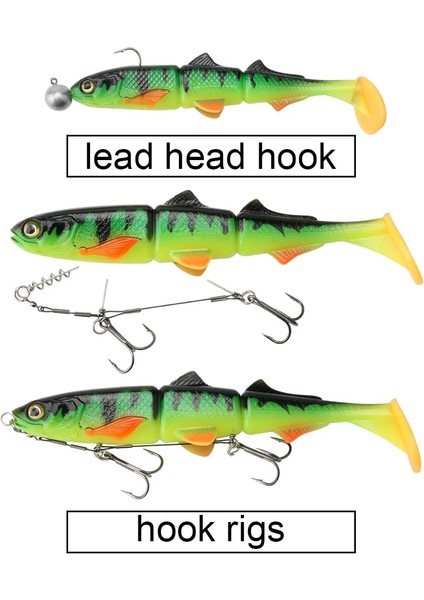 Renk-C Stili 16CM 25G Spinpoler 25GG Shad Eklemli Levrek Pike Balıkçılık Lures Yumuşak Baitfish Yem Batan Swimbait Crankbait Yumuşak Yem Olta Takımı (Yurt Dışından) fırsatları