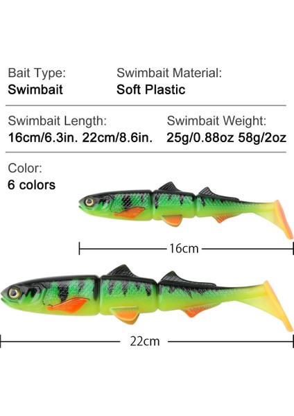 Renk-C Stili 16CM 25G Spinpoler 25GG Shad Eklemli Levrek Pike Balıkçılık Lures Yumuşak Baitfish Yem Batan Swimbait Crankbait Yumuşak Yem Olta Takımı (Yurt Dışından) indirimleri