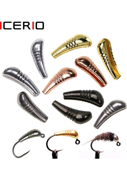 20 Adet Altın Stili Karıştırın Icerıo Ağır Tungsten Perisi Gövdesi Jig Geri Boncuk Hızlı Batan Peri Sinek Bağlamaörgü Malzemesi Boyut Xs Sml (Yurt Dışından)