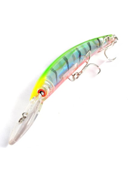 F307-4 Stili 1 Adet Sert Plastik Minnow Balıkçılık Cazibesi 24GCM Büyük Crankbait Yapay Yem Peche Bas Trolling Pike Sazan Aksesuarları Lures (Yurt Dışından)