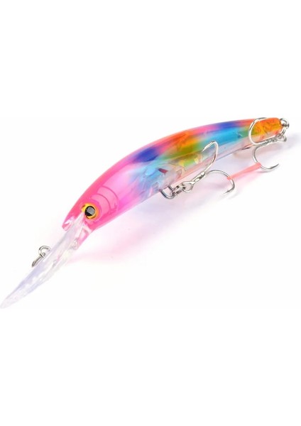 F307-4 Stili 1 Adet Sert Plastik Minnow Balıkçılık Cazibesi 24GCM Büyük Crankbait Yapay Yem Peche Bas Trolling Pike Sazan Aksesuarları Lures (Yurt Dışından)