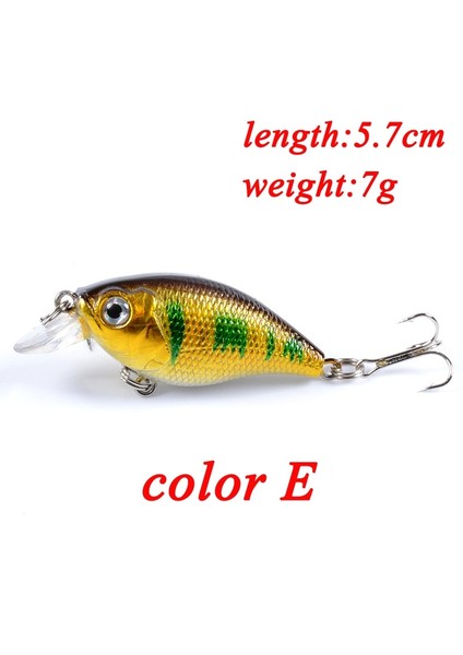 No.5 Tarzı 1 Adet Wobblers Li Crankbait Simülasyon Balıkçılık Cazibesi 5.7 cm 7g Jerkbait Yüzen Sert Yem Bas Sazan Pesca Olta Takımı (Yurt Dışından)