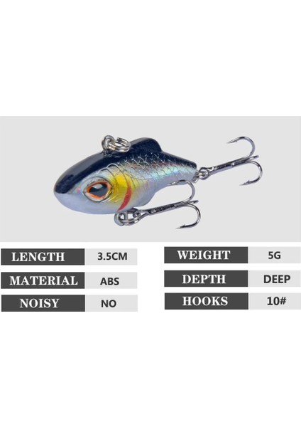 No.9 Tarzı Yeni 3.5cm 5g Kış Crankbait Wobbler Batan Balıkçılık Crankbaits Vib Cazibesi Buz Sert Cazibesi Mini Wobblers Crankbait Deniz Balıkçılık Cazibesi (Yurt Dışından) fırsatları