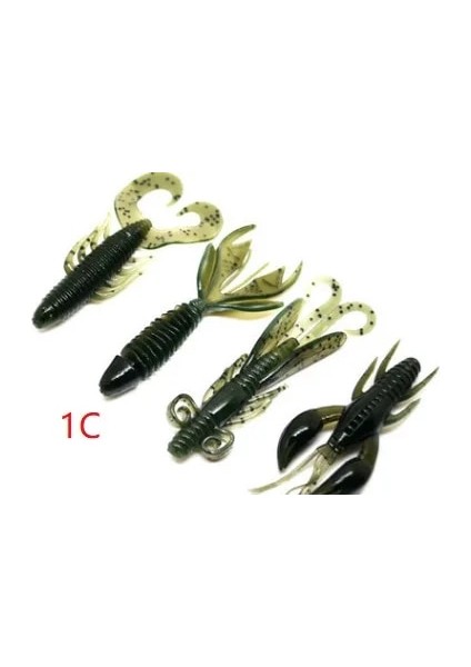 1c Tarzı 60 mm 4 Adet Wobbler Silikon Yem Solucan Istakoz Balıkçılık Cazibesi 2g Karides Kertenkele Şamandıra Wobbler Jig Döner Twintails Deniz Balıkçılık Yem (Yurt Dışından)