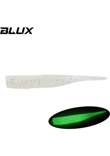Renk E Stili 2.3in 12 Adet Blux Yeni Dart Solucan Yumuşak Yem Jighead Silikon G Balıkçılık Cazibesi Tuzlu Su Tatlısu Levrek Yapay Mücadele (Yurt Dışından)