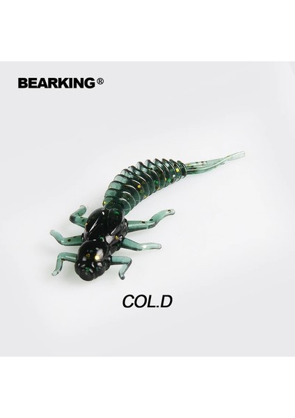 Soğuk Stil 50MM 15 Adet Bearkıng Yeni Larva Yumuşak Yemler Balıkçılık Yapay Yemler Silikon Bas Pike Minnow Swimbait Jig Plastik Yemler Solucan (Yurt Dışından)