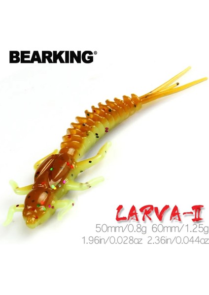 Soğuk Stil 50MM 15 Adet Bearkıng Yeni Larva Yumuşak Yemler Balıkçılık Yapay Yemler Silikon Bas Pike Minnow Swimbait Jig Plastik Yemler Solucan (Yurt Dışından)