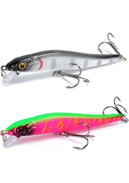 No.11 Stili 1 Adet Minnow Balıkçılık Cazibesi 3D Gözler 8.5cm.8g Crankbait Wobblers Yapay Sert Yem Bas Pike Sazan Balıkçılık Pesca (Yurt Dışından) fiyatları