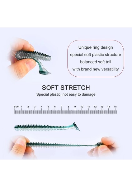 K Tarzı 80MM10 Adet Bearkıng Balıkçılık Cazibesi Yumuşak Cazibesi Shad Silikon Yemler Wobblers Swimbait Yapay Leurre Esnek (Yurt Dışından) fırsatları