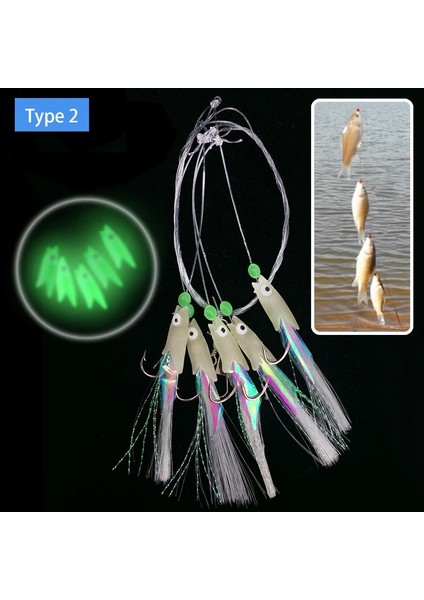 4-5 Tarzı Yazın Aydınlık Sabiki Balıkçılık Cazibesi Seti Yumuşak Yem Wobblers Ahtapot Karides Balıkçılık Lures Silikon Yem Kanca Gece Olta Takımı Için (Yurt Dışından)