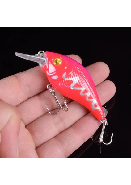 Ben Stil .5cg Sert Vıb Yemler Balık Tutma Minnow Yemi Tiz Kancalar Batan Crankbait Wobblers Olta Takımı 3deyes (Yurt Dışından) indirimleri