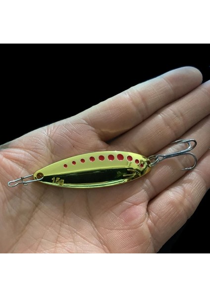 20G 5.5cm Altın Tarzı 1 Adet Metal Er Kaşık Alabalık Balıkçılık Cazibesi Sert Yem Sequins Gürültü Madeni Pul Yapay Yem Küçük Sert Sequer (Yurt Dışından)