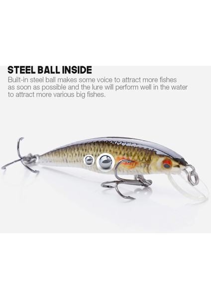 Renk E Stili 70MM 6.7g Vtavta 2ggg Mini Minnow Wobblers Yüzen Balıkçılık Lures Minnow Crankbait Yapay Sert Swimbait Balık Cazibesi Pike Wobblers (Yurt Dışından)