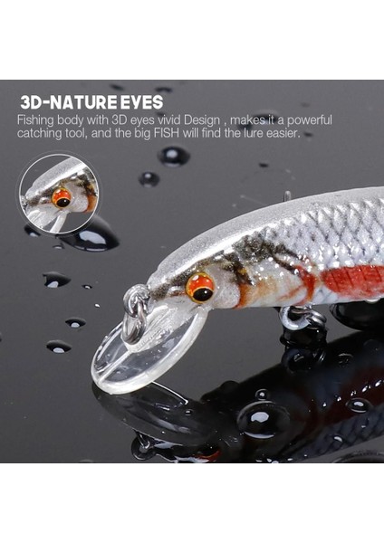 Renk E Stili 70MM 6.7g Vtavta 2ggg Mini Minnow Wobblers Yüzen Balıkçılık Lures Minnow Crankbait Yapay Sert Swimbait Balık Cazibesi Pike Wobblers (Yurt Dışından)