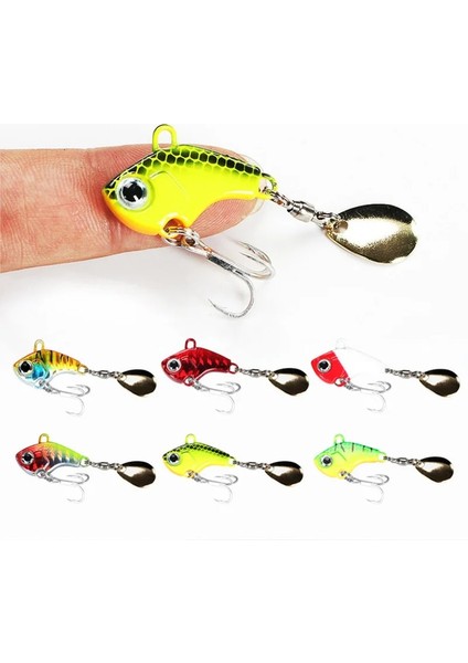D 14G Stili 1 Adet Dönen Metal Vıb Titreşim Yem Er Kaşık Balıkçılık Lures 7g 10G 20G Jig Alabalık Kış Balıkçılık Sert Yemler Pesca Mücadele (Yurt Dışından) fiyatları