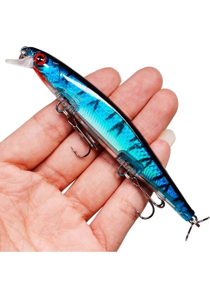 G Tarzı 1 Adet Lazer Wobbler Balıkçılık Lures Minnow Sert Yapay Yem 11 cm 12G Crankbait Sazan Çizgili Bas Pesca Olta Takımı Cazibesi (Yurt Dışından)
