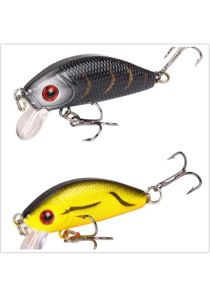 No.7 Tarzı 50 mm 1 Adet Minnow Balıkçılık Cazibesi G Topwater Sert Yem Wobbler Jig Yem Crankbait Sazan Çizgili Bas Pesca Olta Takımı Swimbait (Yurt Dışından) fırsatları