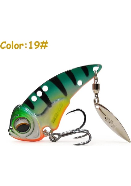 Renk 19 Stili MZ60 17G Thetıme MZ55 60METAL Vib Blade Glow Ağustosböceği Cazibesi G 17G Batan Kuyruk Er Yemler Bibe Bas Pike Levrek Balığı (Yurt Dışından)