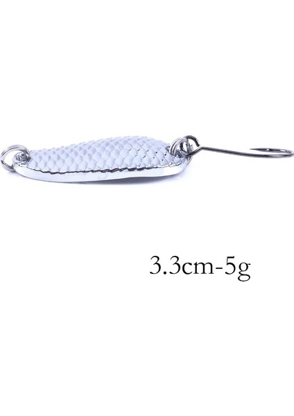 SP259-2 Stili Hengjia Metal Er Kaşık Balıkçılık Cazibesi Sert Yemler Gümüş Pullar Gürültü Madeni Pul Tiz Kanca Mücadele G (Yurt Dışından)