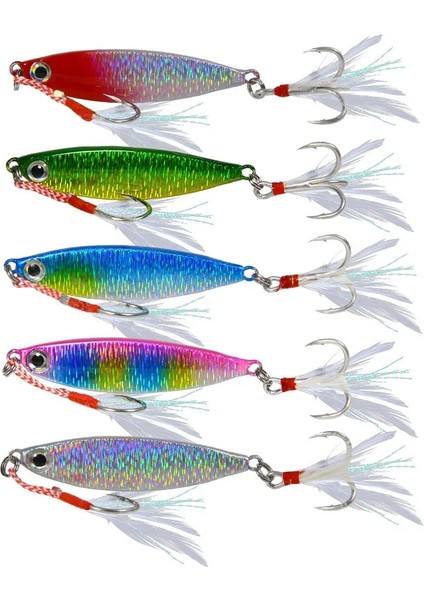 Kırmızı Kafa Stili 20G Metal Jig Balıkçılık Cazibesi Bas Balıkçılık Jig Ağırlıkları Holografik Trolling Tuzlu Su Lures Isca Yapay Balık Takımı Pike (Yurt Dışından) fırsatları