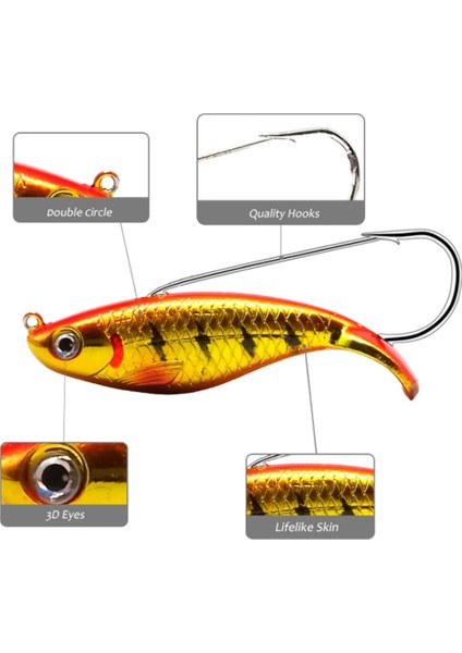No.4 Tarzı 1 Adet Vıb Er Kaşık Alabalık Balıkçılık Cazibesi Sert Baitg Gürültü Yapay Yem Minnow Crankbait Pike Wobbler Olta Takımı (Yurt Dışından) indirimleri