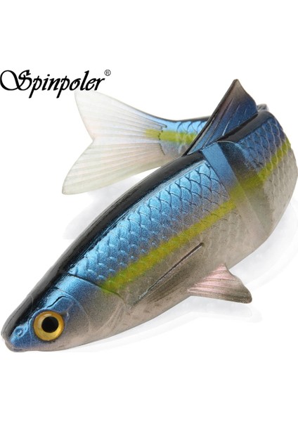 Renk-E Stili 7.4g Spinpoler 3D Baitfking Cazibesi 3 Bölüm Swimbait Yumuşak Balık Yemi 4.5g 9g 19G Pikebass Balıkçılık Tatlı Su Tuzlu Su Cazibesi (Yurt Dışından) fiyatları