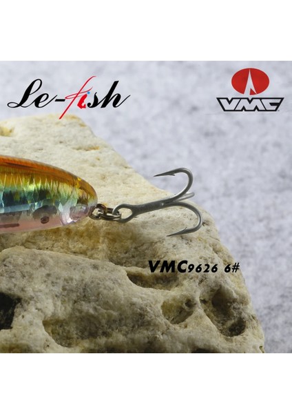 Renk A Stili Le-F G Yılan Kafası Balıkçılık Cazibesi Yüzen Levrek Wobbler Pike Yem Vmc Kancalı Topwater Popper (Yurt Dışından)